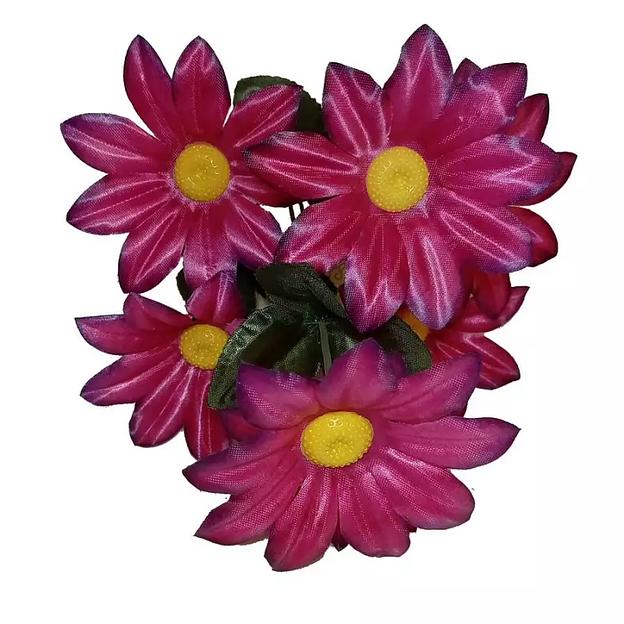 Букет из ромашек 7 голов 37см 374-786 фото 2