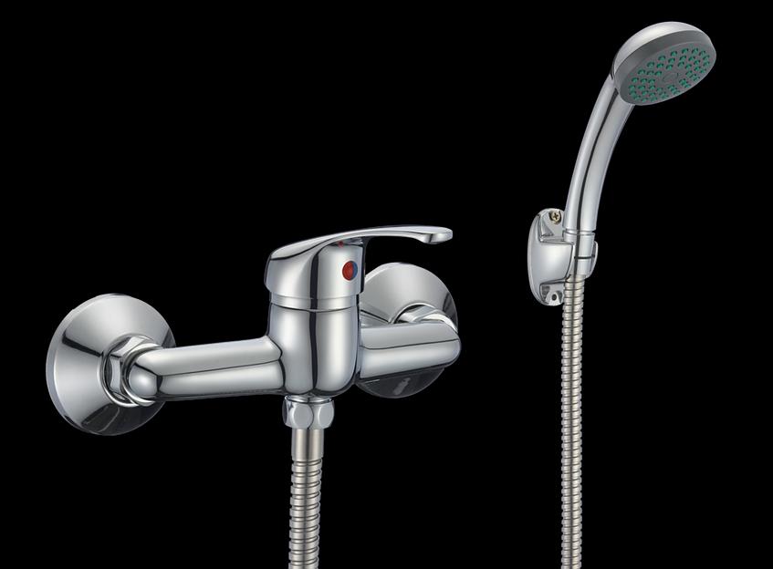 Смеситель для душа одноручный "Eleanti" с металлическим шлангом фото 1