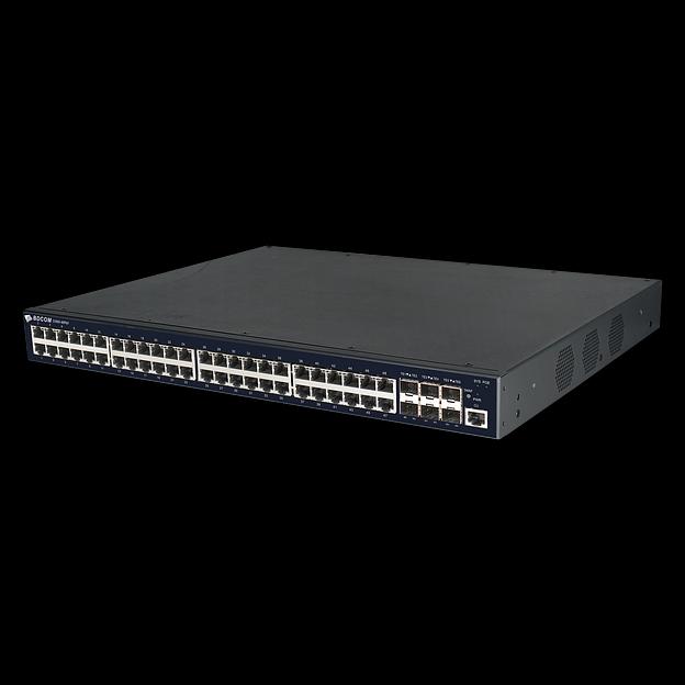 Управляемый PoE коммутатор уровня 3 BDCOM S3900-48P6X, 48x 10/100/1000BaseT PoE 802.3af/at до 740W, 6x 1/10GE SFP+, Hot Swap БП 1+1 фото 4
