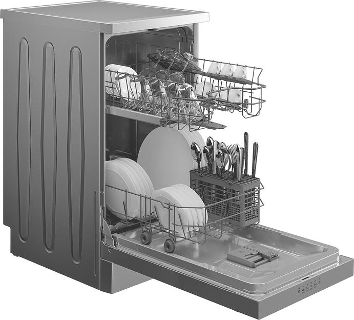 Посудомоечная машина Hotpoint HFS 1C57 S серебристый (узкая) инвертер фото 3