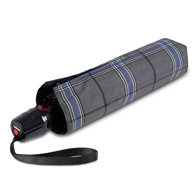 Зонт Knirps автомат T.201 Medium Duomatic CHECK GREY 95 3201 5991 фото 2