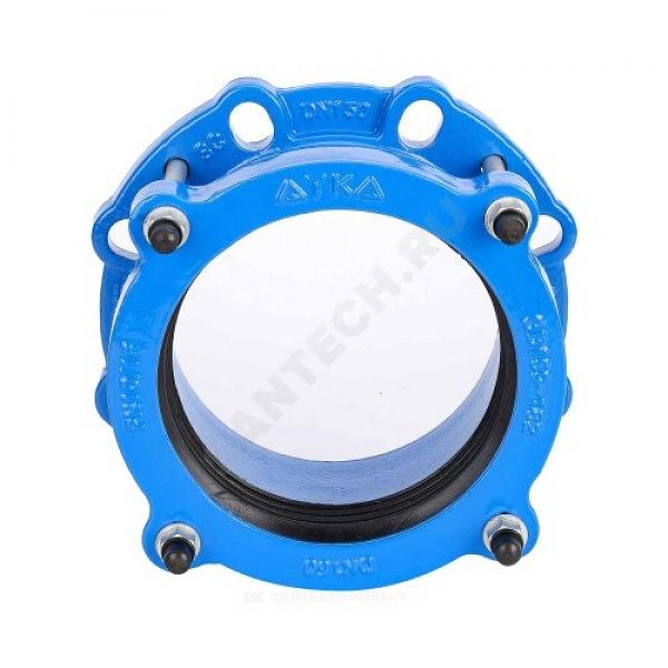 Муфта чугунная соединительная Ду 200 (Дн 218-235) Ру16 L=105мм ПФРК фото 3