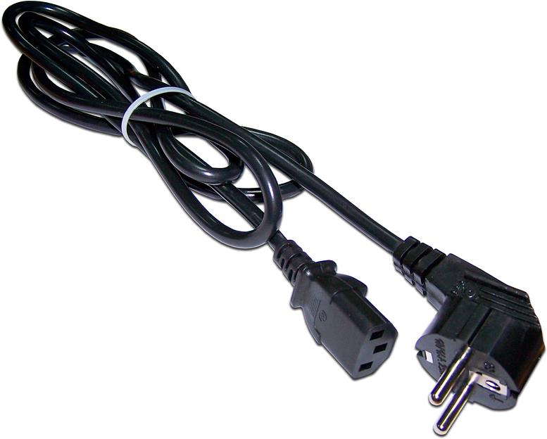 Кабель Lanmaster LAN-PP13/SHA-0.5-BK C13-Schuko проводник.:3x0.75мм2 0.5м 220В 10А (упак.:1шт) черный фото 1