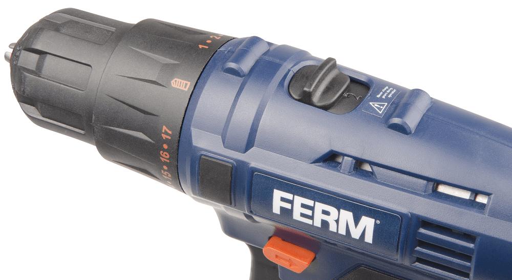 Дрель-шуруповерт Ferm CDM1120 аккум. патрон:быстрозажимной (кейс в комплекте) фото 4