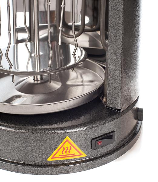 Шашлычница электрическая Kitfort KT-1404 1000Вт серебристый фото 4
