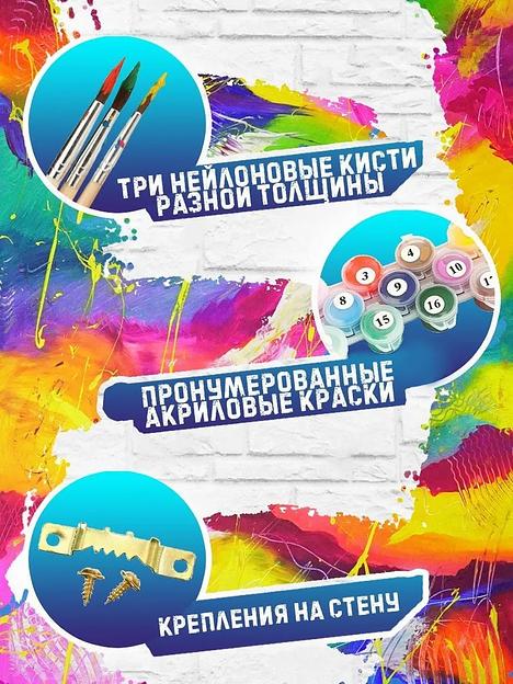 Картина по номерам на холсте 20×30 см в ассортименте ОПТ фото 3