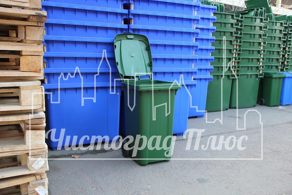 Евроконтейнер Razak 240 л оранжевый фото 5