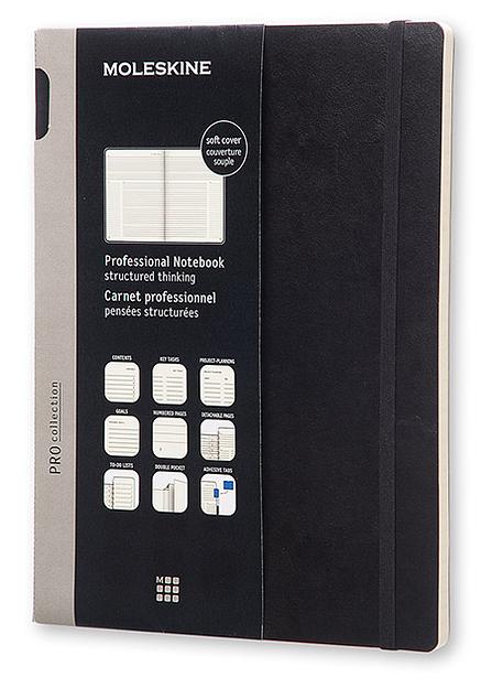 Блокнот Moleskine PROFESSIONAL SOFT PROPFNTB4SBK XLarge 190х250мм 192стр. мягкая обложка черный фото 1