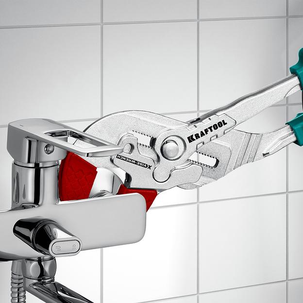 KRAFTOOL Vise-Wrench сменные защитные накладки на губки, для клещей 250 мм, набор из 3-х пар (22067-S3) фото 6