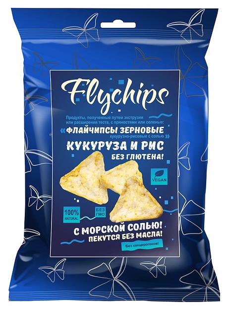 Флайчипсы зерновые кукурузно-рисовые с солью 40 г ОПТ фото 1