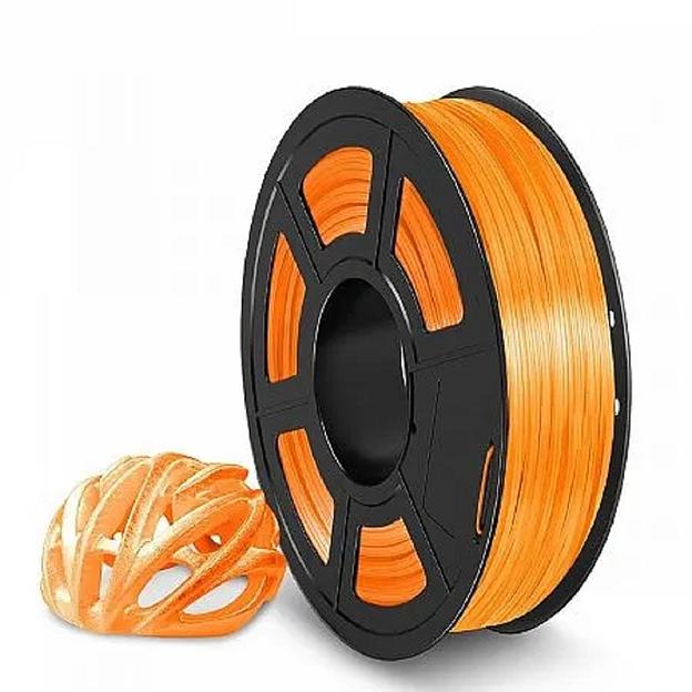 Филамент NVPRINT TPU Trans. Orange для 3D печати диаметр 1.75мм длина 165 метров масса 0,5 кг фото 1