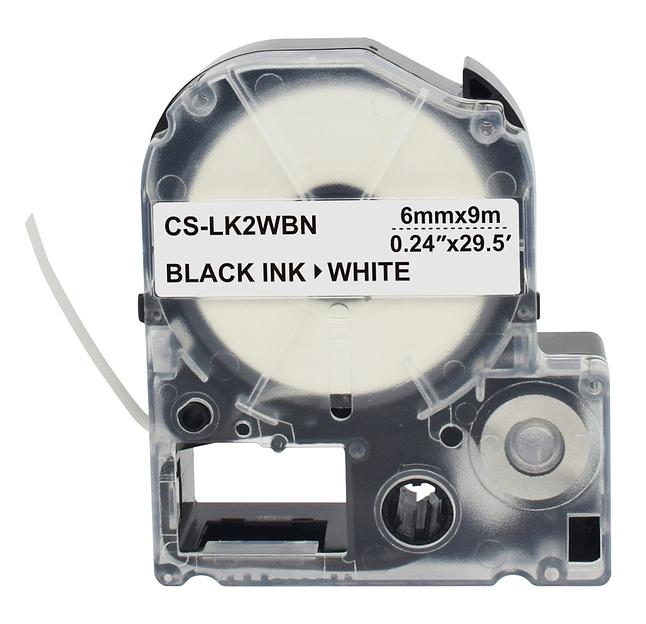 Картридж ленточный Cactus CS-LK2WBN черный для Epson LW300/LW400/LW700/LW600P/LW1000P фото 2