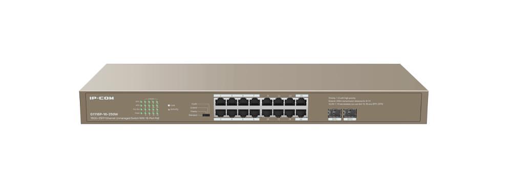 Коммутатор 16PORT G1118P-16-250W IP-COM TENDA фото 3