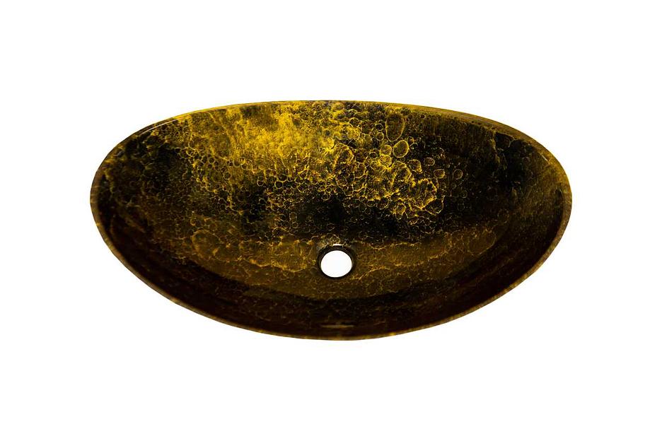 Раковина накладная для ванной комнаты Марко «Ореол золотой вулкан» ОПТ фото 3