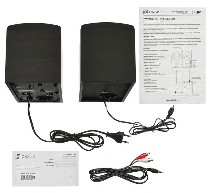 Колонки Оклик OK-164 2.0 черный 30Вт фото 5