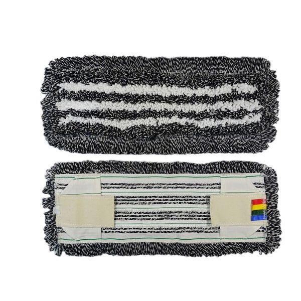 Моп Комби серый, тафтинговый, хб/пэ+микрофибра 50 см, карман-язык, NV115 фото 1