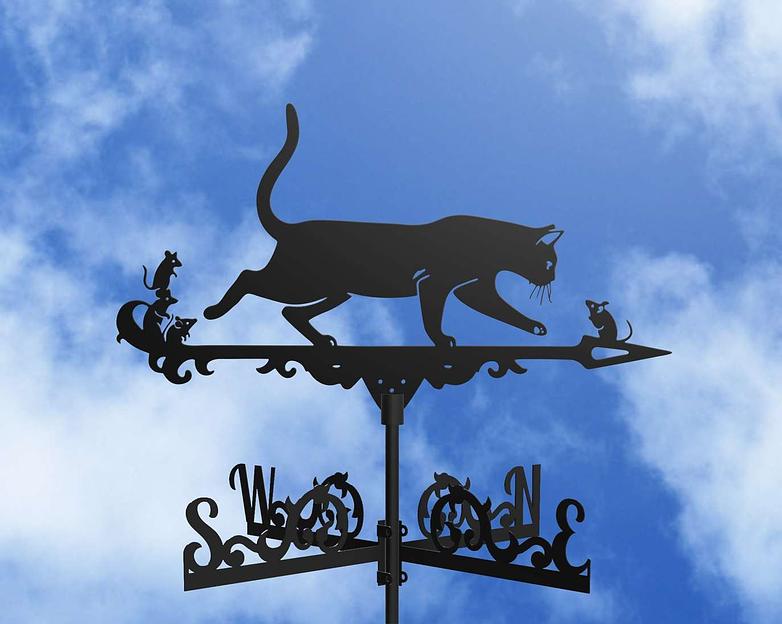 Флюгер «Кот и мыши» ОПТ фото 1