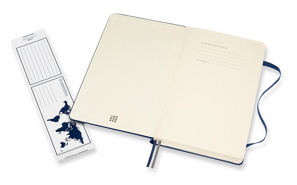 Блокнот Moleskine CLASSIC EXPENDED QP062EXPB20 130х210мм 400стр. нелинованный твердая обложка синий сапфир фото 3