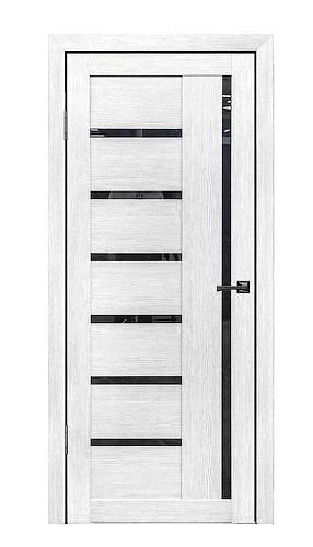 Межкомнатная дверь Тренд Т-3 белая лиственница со стеклом фото 1