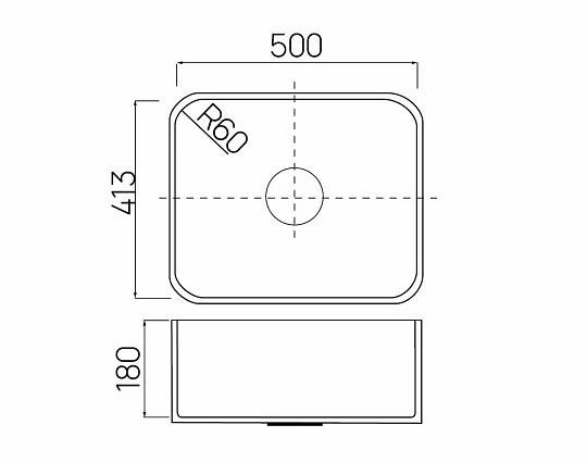 Мойка акриловая Staron N500 Pebble Swan PS813 фото 2