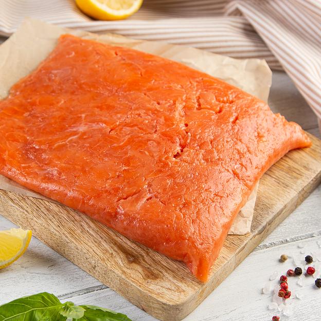 Мороженная рыбная продукция Филе атлантического лосося (семга), кубики, в/у, 500 гр. фото 1