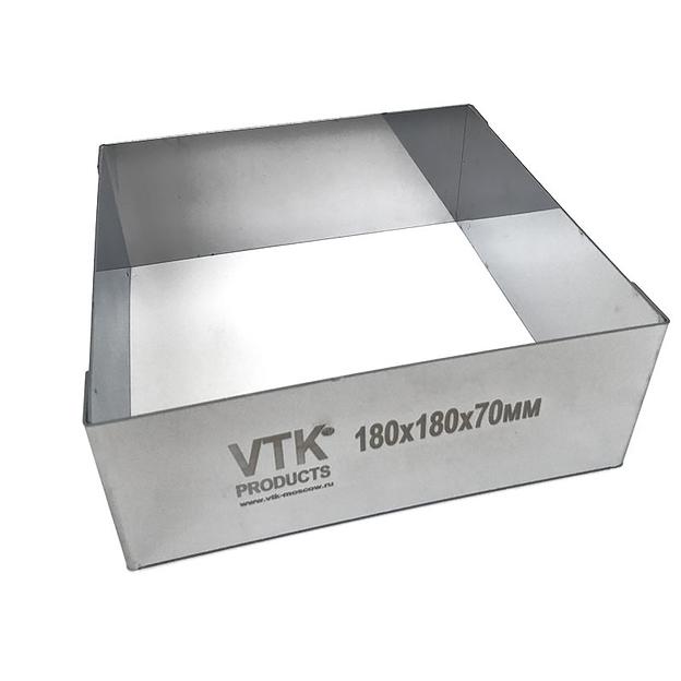 Форма для выпечки и заморозки Квадрат 180х180 мм высота 70 мм фото 1