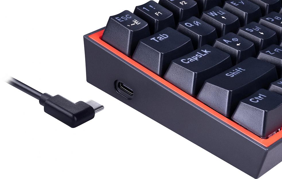 Клавиатура REDRAGON (72594) Fizz RU,Rainbow,красные свитчи фото 7