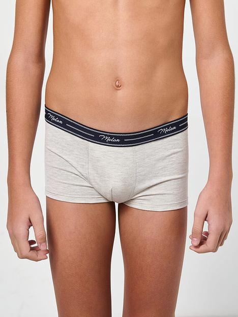 Трусы боксеры серый меланж опт фото 4