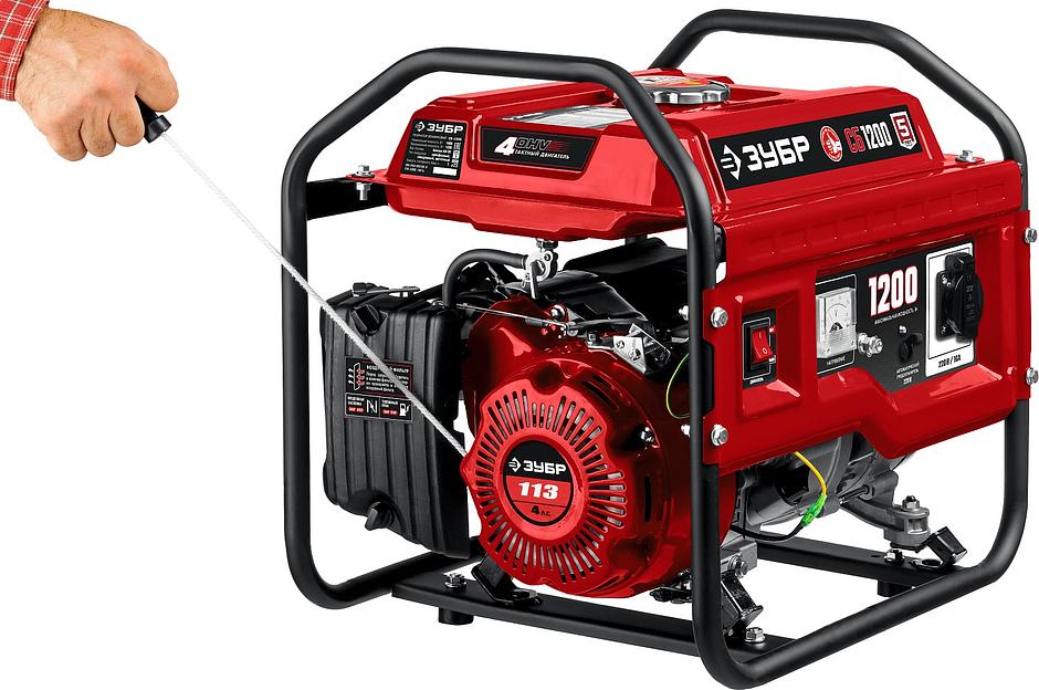 Генератор Зубр СБ-1200 1.2кВт фото 3