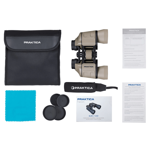  Praktica Бинокль Falcon 8x40, песочный (PRA203) > фото 4