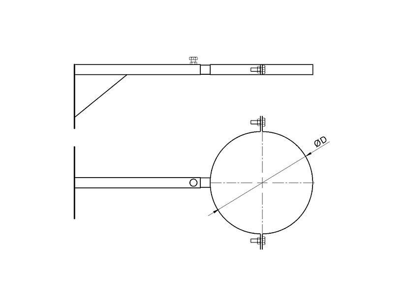 Кронштейн телескопический КТ250 фото 2