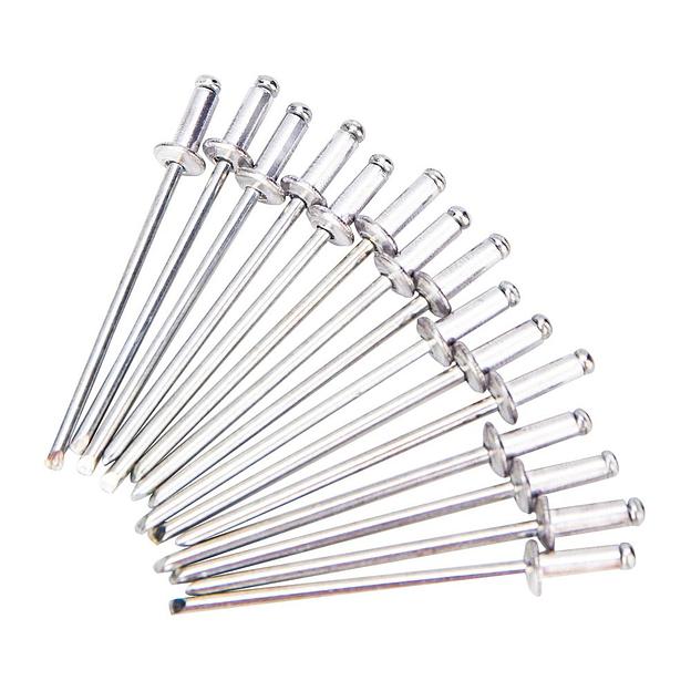 Ручной заклепочник с набором заклепок (60шт) Deli DL236910T 265мм, сталь 20Cr, диаметр 2,4 / 3,2 / 4,0 / 4,8 мм фото 2