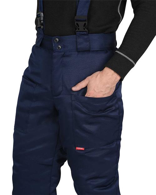 Костюм «Сириус-Профессионал» зимний куртка и брюки, синий с васильковым ОПТ фото 5