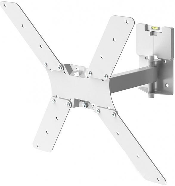 Кронштейн для телевизора Holder LCD-5520-B белый 32"-55" макс.45кг настенный поворотно-выдвижной и наклонный фото 1