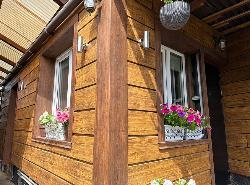 Планка угла наружнего сложного 2500×80×80×0,5 мм под дерево ОПТ фото 3