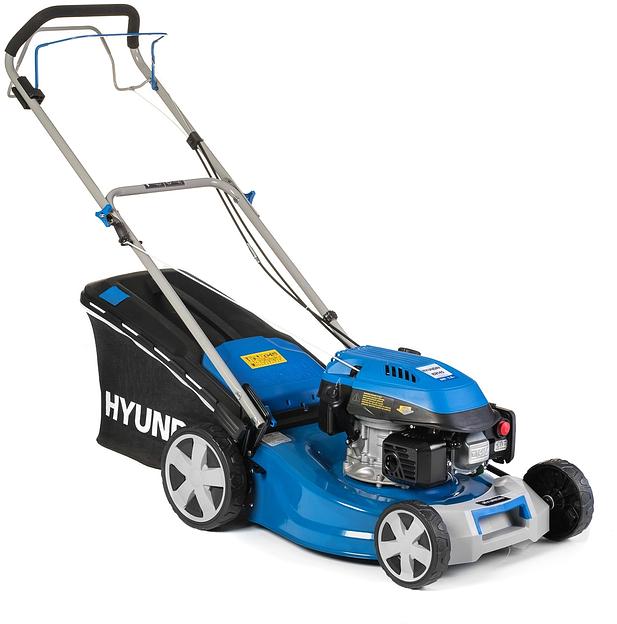HYUNDAI [L 4620S] Бензиновая газонокосилка {Самоходная, двигатель Hyundai ICV145,4-х такт, 3.8 л.с./145 см3, Ширина среза 45,7 см, Высота среза 25-75 мм, 25,2 кг } фото 1