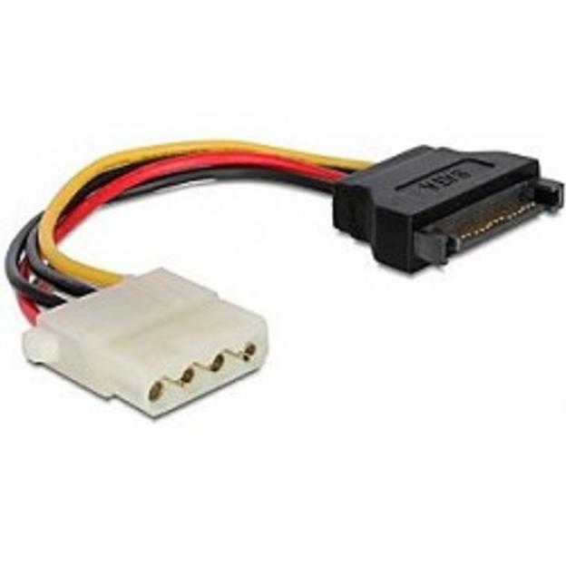 Кабель питания SATA Cablexpert 15см, sata 15pin/molex 4pin, пакет (CC-SATA-PS-M) фото 1