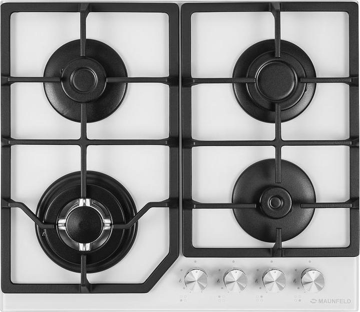 Газовая варочная поверхность Maunfeld EGHG.64.43CW\G белый фото 1