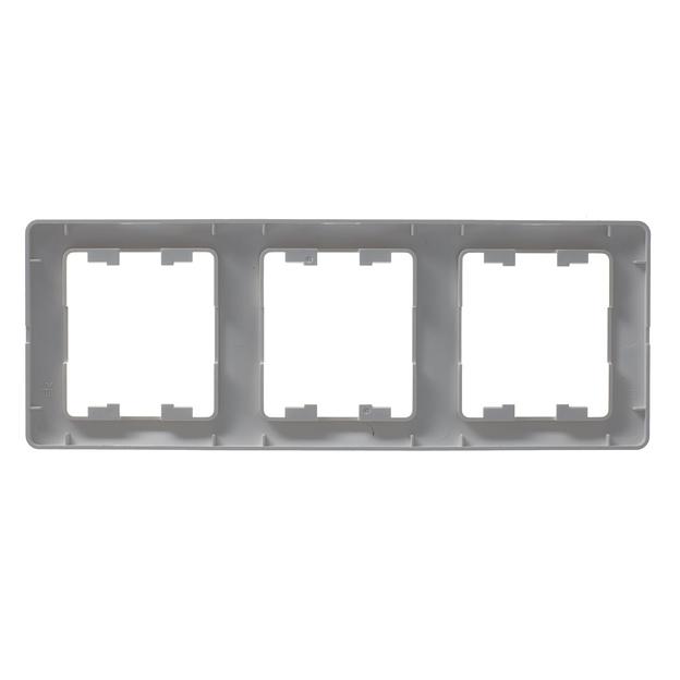 Systeme electric GSL000607 GLOSSA 3-постовая РАМКА, вертикальная, ПЕРЛАМУТР фото 3