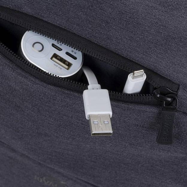 Рюкзак для ноутбука 15.6" Riva 7760 черный полиэстер фото 3