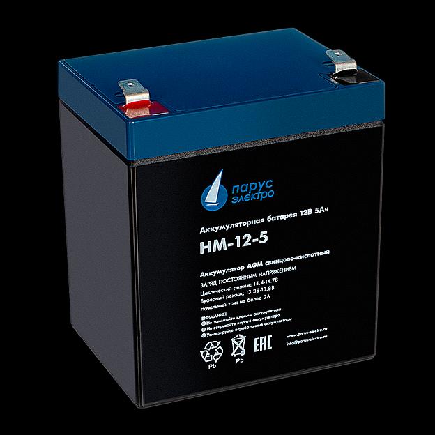 HM-12-5 cвинцово-кислотная аккумуляторная батарея 12 В / 5 Ач фото 1