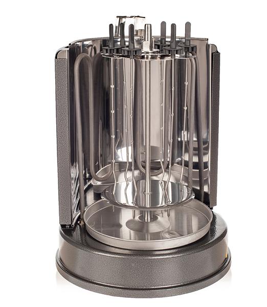 Шашлычница электрическая Kitfort KT-1404 1000Вт серебристый фото 2