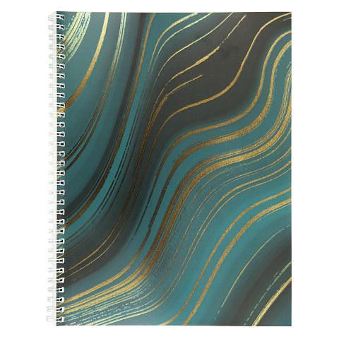 Тетрадь общая на спирали А4, 96 л., клетка, Абстракция, бирюзовый, SVT_960721_01, SVETOCH фото 1
