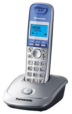 Р/Телефон Dect Panasonic KX-TG2511RUS серебристый/голубой АОН фото 1