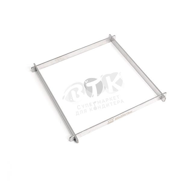 Рамка для конфет и шоколада 200х200х15 мм нержавеющая сталь фото 2