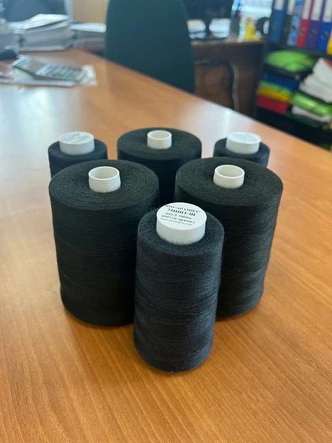 Арамидная швейная нить 75 НШТ-Ш чёрная, 3000 м ОПТ фото 4