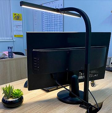 Светильник Гефест для работы с мониторами, Д, LED, 10 Вт, с регулированием уровня яркости и температуры свечения, черный, Трансвит фото 2