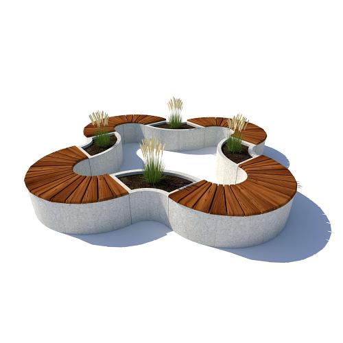 Скамейка «Трансформер Х12» из камня ОПТ фото 1