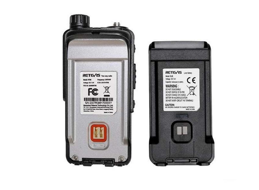 Рация Retevis RT85 черная ОПТ фото 6