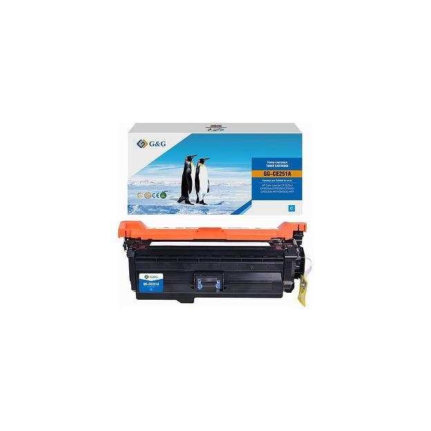 Картридж G&G GG-CE251A, CE251A, голубой / GG-CE251A фото 1